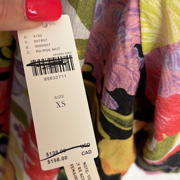 Yukiko Noritake for ANTHROPOLOGIE one shoulder mini shift dress XS - Picture 8 of 12